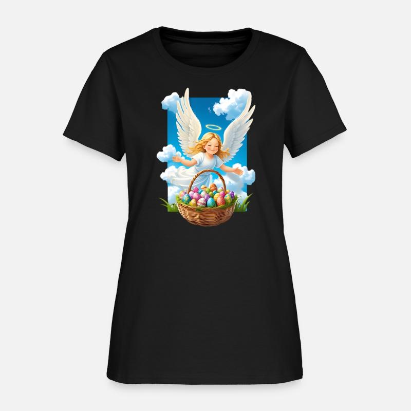 Charming & Joyful Easter Angel with Basket