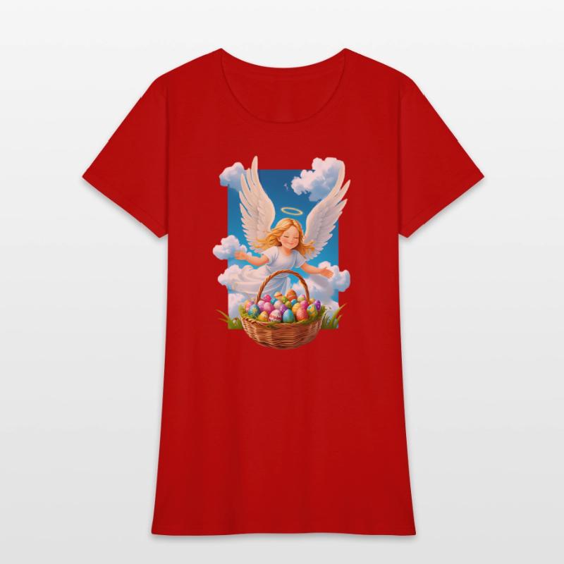 Charming & Joyful Easter Angel with Basket