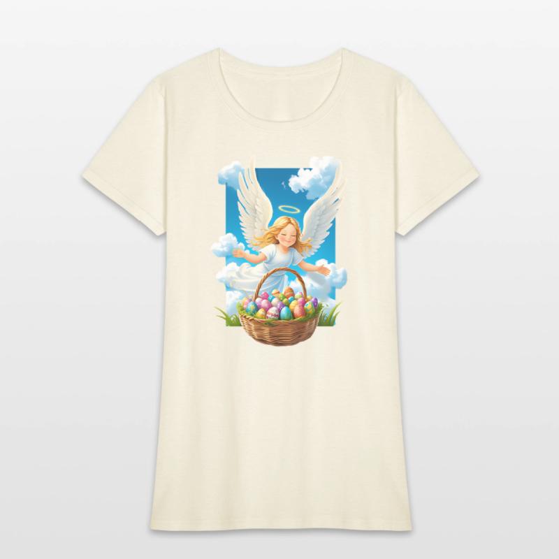 Charming & Joyful Easter Angel with Basket