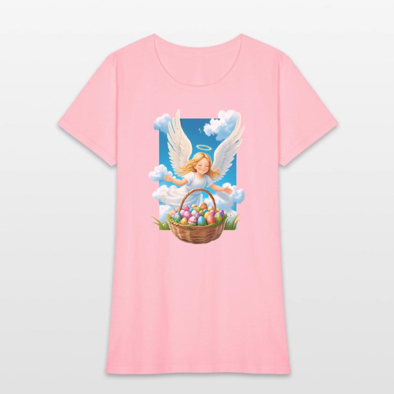 Charming & Joyful Easter Angel with Basket