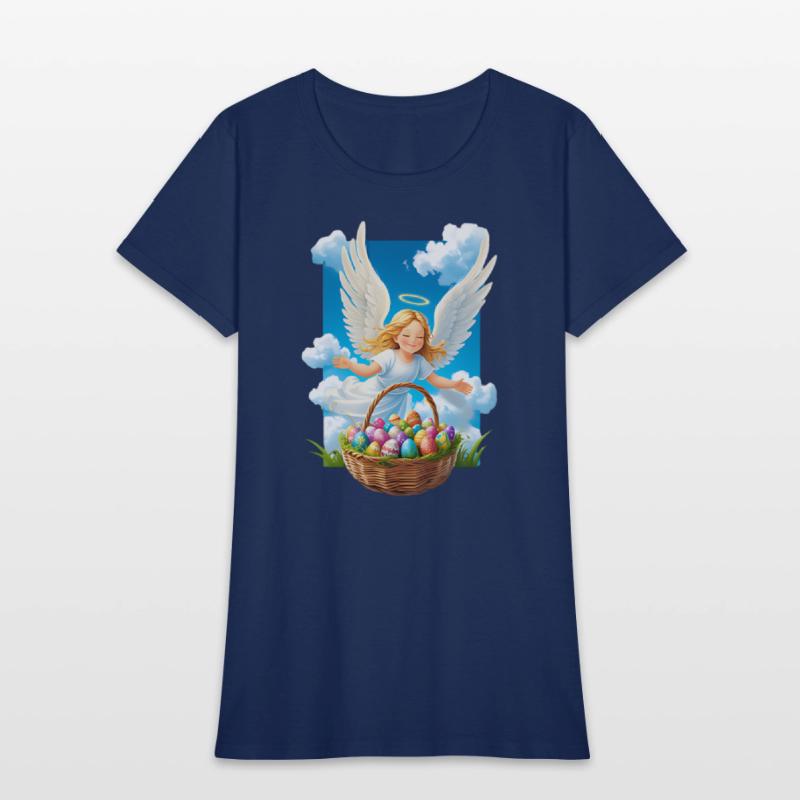 Charming & Joyful Easter Angel with Basket