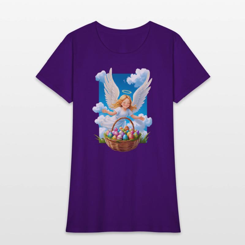 Charming & Joyful Easter Angel with Basket