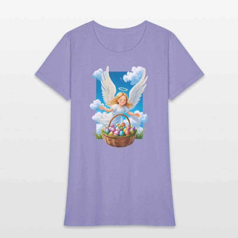 Charming & Joyful Easter Angel with Basket