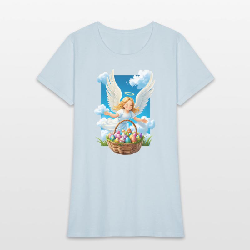 Charming & Joyful Easter Angel with Basket