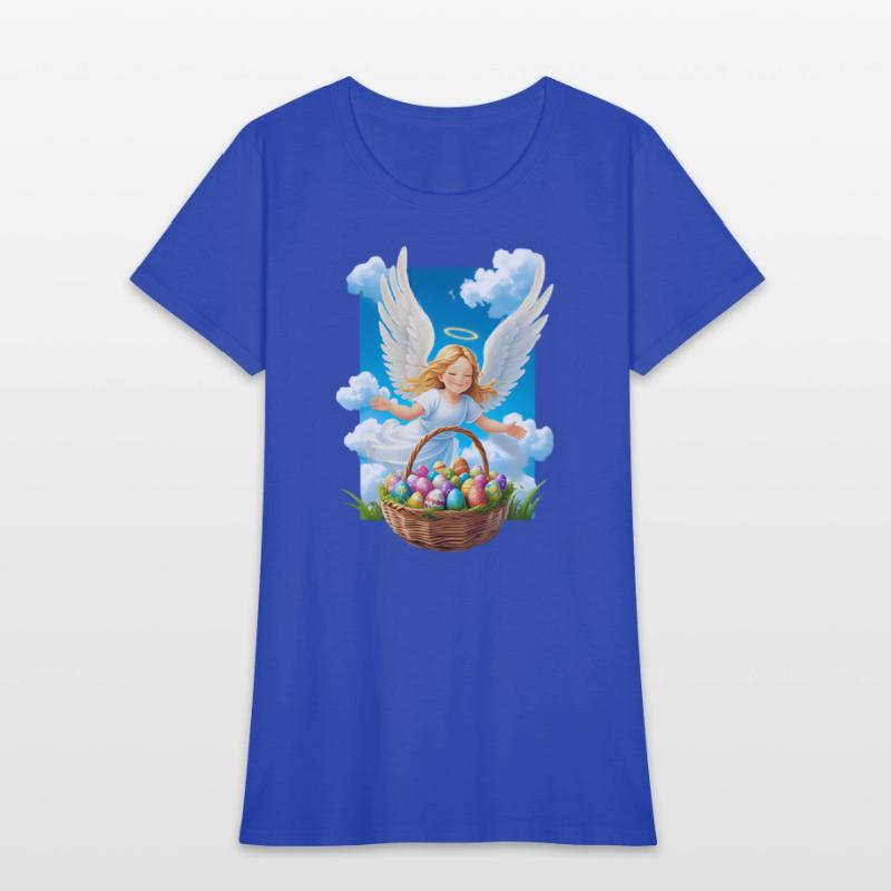 Charming & Joyful Easter Angel with Basket
