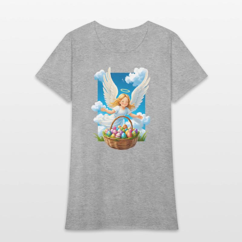 Charming & Joyful Easter Angel with Basket