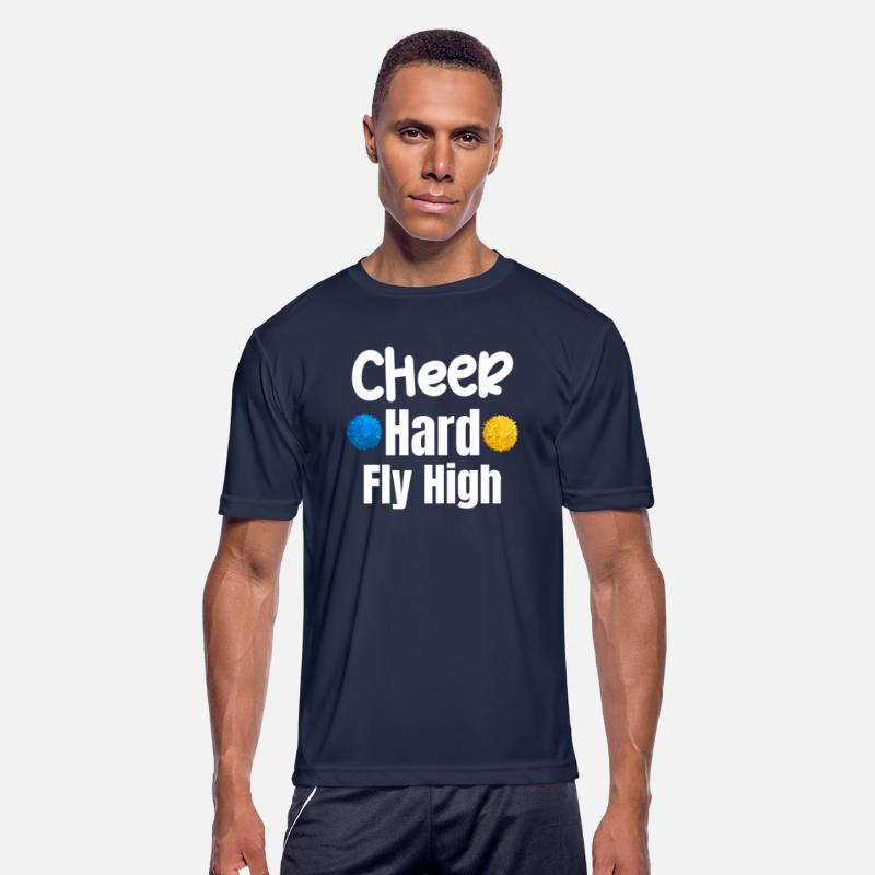 Cheer Hard Fly High Funny Flyer Football Backspot