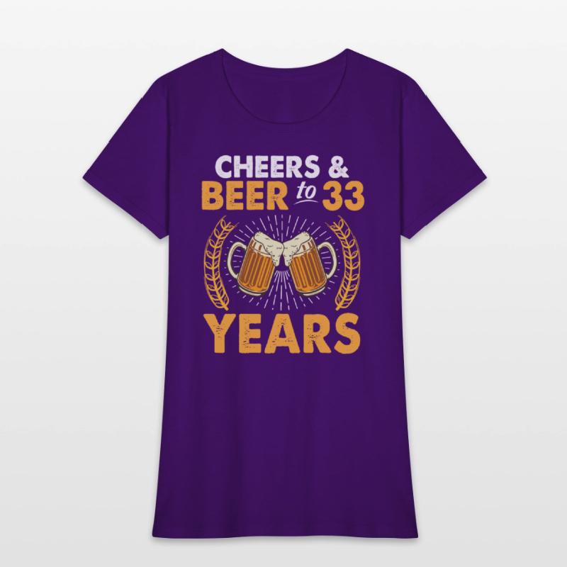 Cheers And Beer To 33 Years Old Drinker Was Born