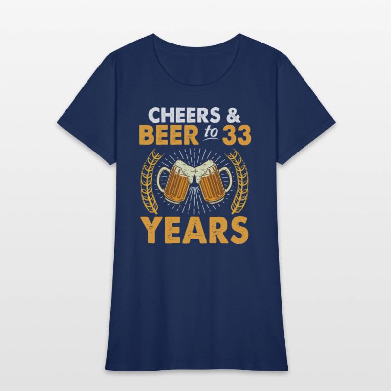 Cheers And Beer To 33 Years Old Drinker Was Born