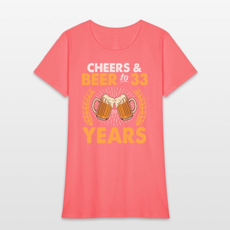 Cheers And Beer To 33 Years Old Drinker Was Born