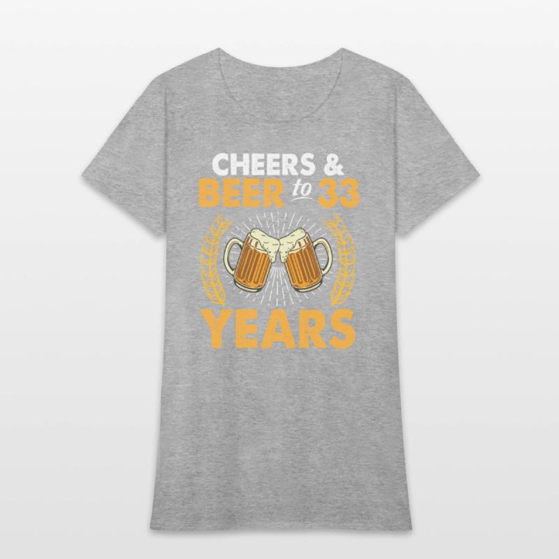 Cheers And Beer To 33 Years Old Drinker Was Born