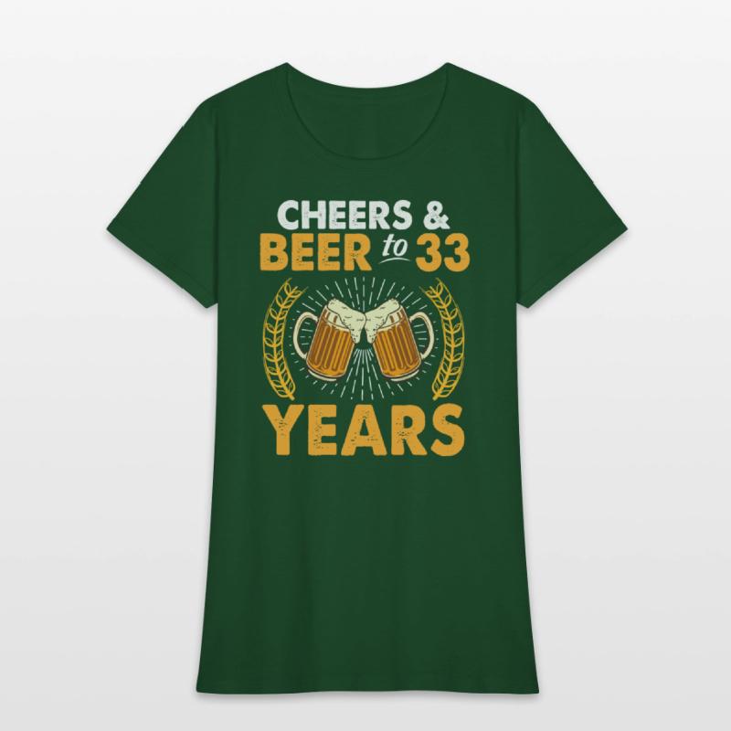 Cheers And Beer To 33 Years Old Drinker Was Born