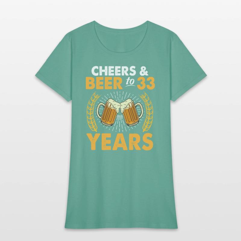 Cheers And Beer To 33 Years Old Drinker Was Born