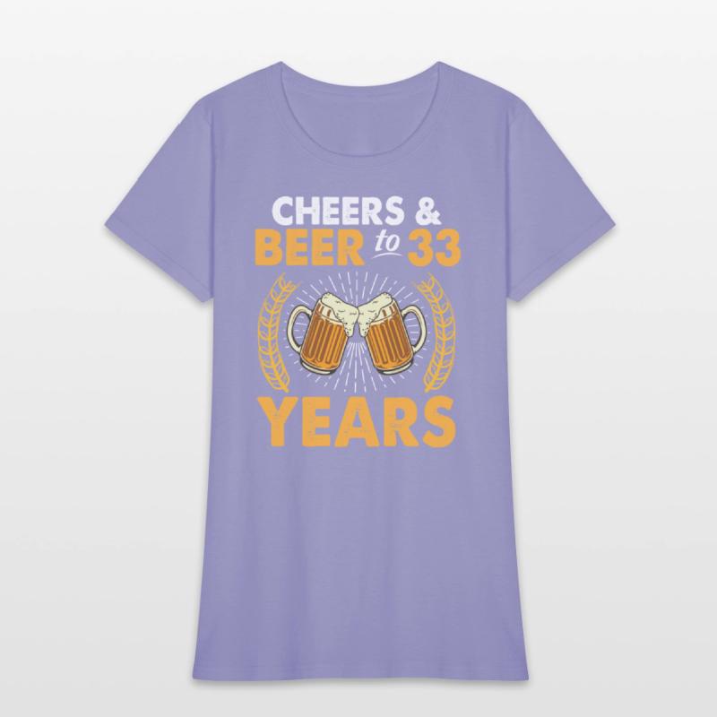 Cheers And Beer To 33 Years Old Drinker Was Born