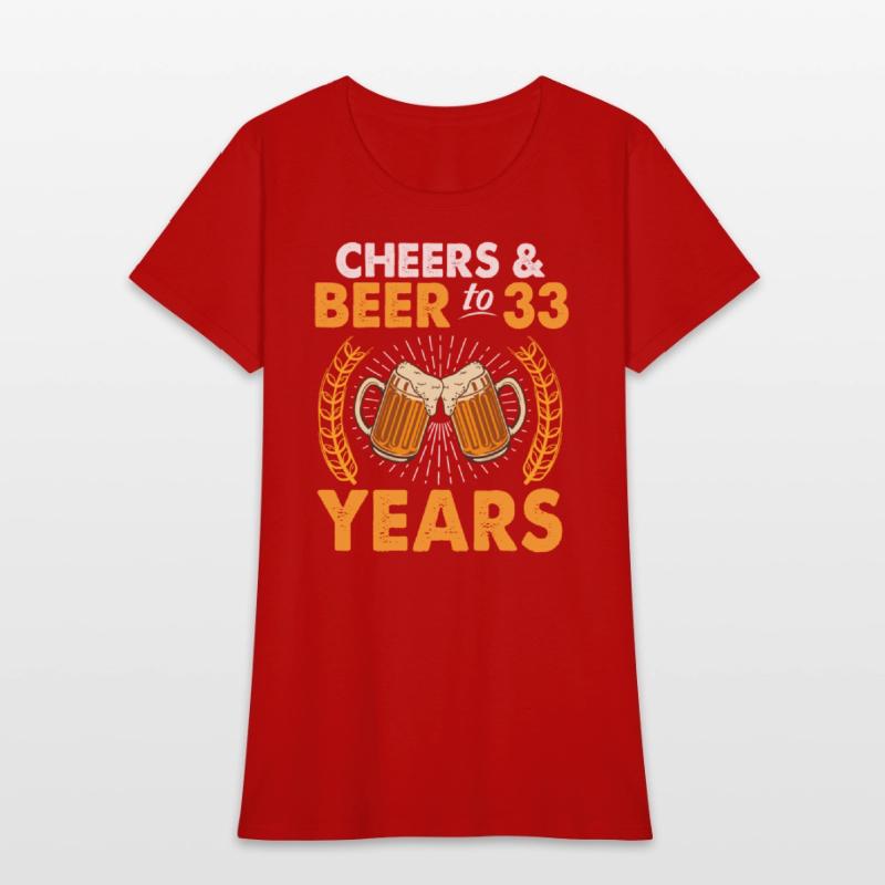 Cheers And Beer To 33 Years Old Drinker Was Born