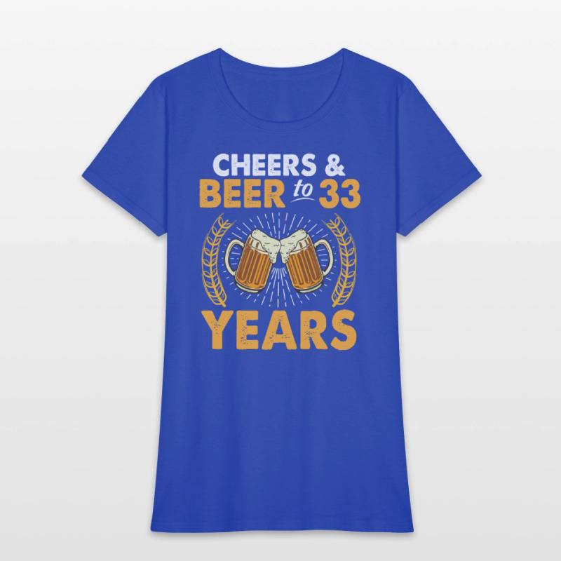Cheers And Beer To 33 Years Old Drinker Was Born