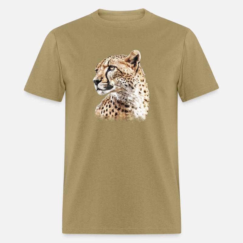 Cheetah Aesthetic Watercolor Painting Portrait