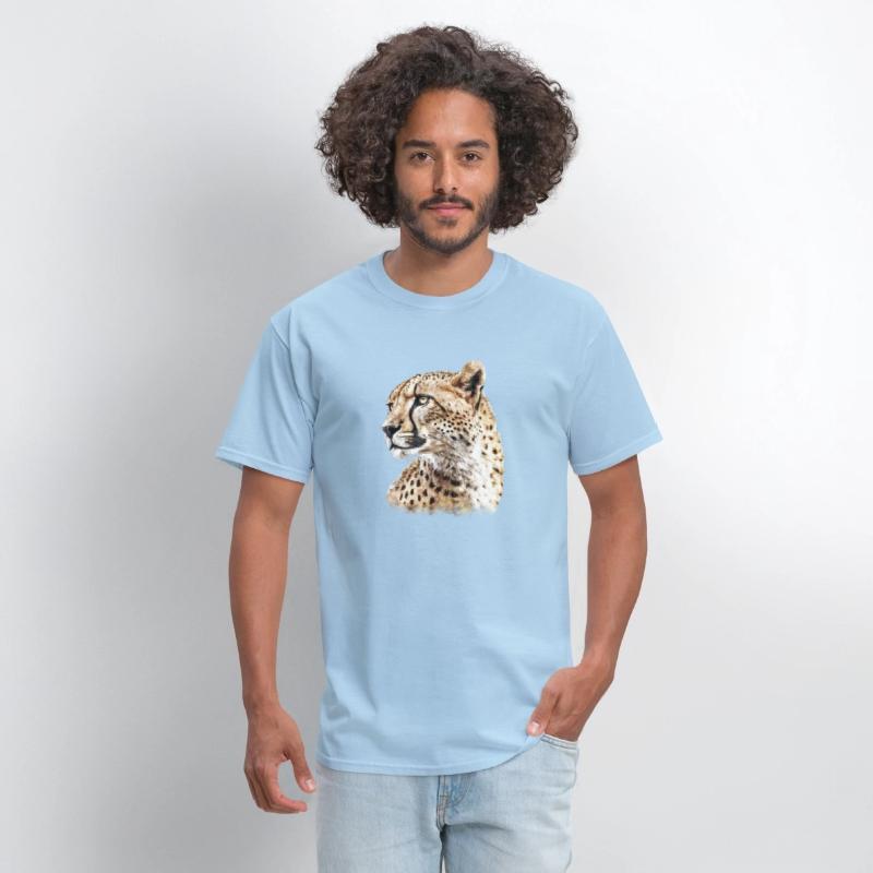 Cheetah Aesthetic Watercolor Painting Portrait