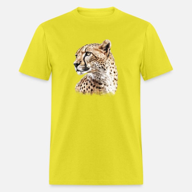 Cheetah Aesthetic Watercolor Painting Portrait