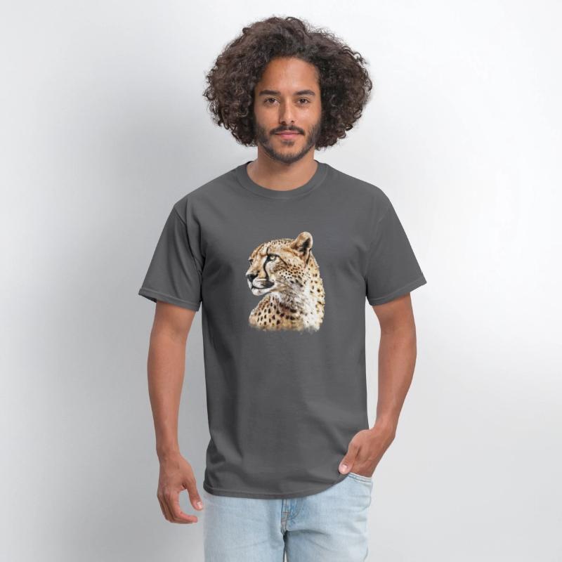 Cheetah Aesthetic Watercolor Painting Portrait