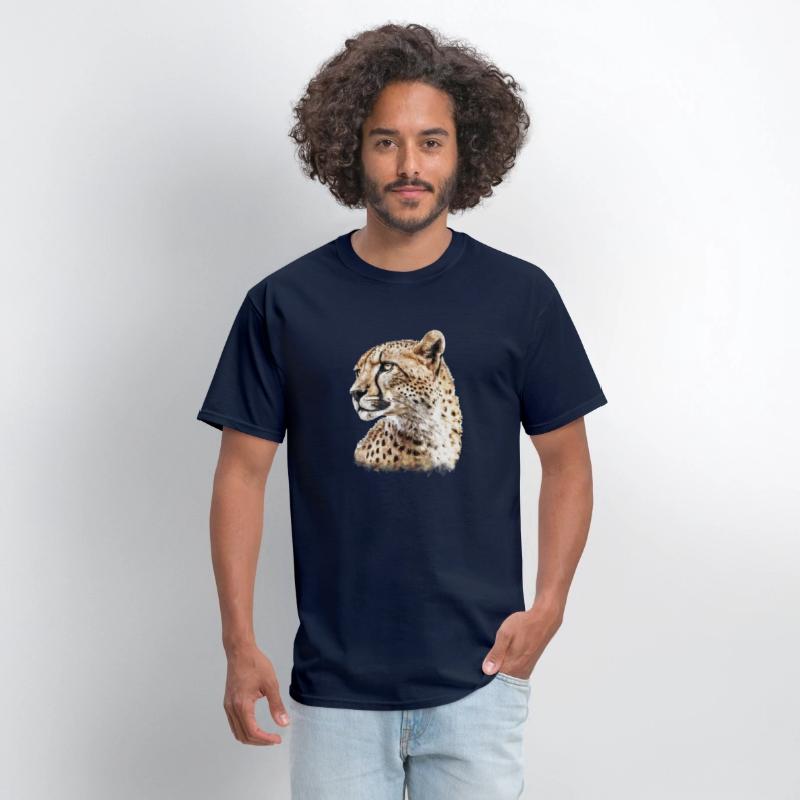 Cheetah Aesthetic Watercolor Painting Portrait