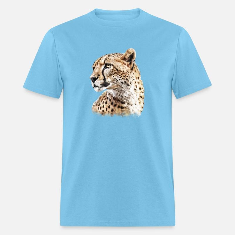 Cheetah Aesthetic Watercolor Painting Portrait