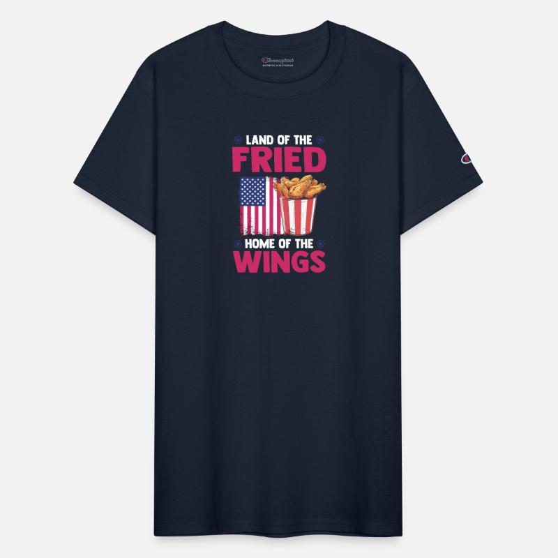 Chicken Wings USA Flag - Land Of The Fried Wings
