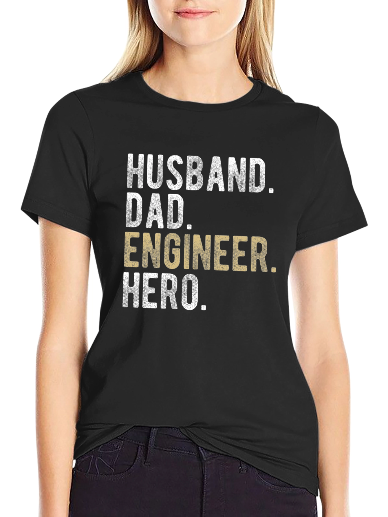 Husband Dad Engineer Hero T-Shirt