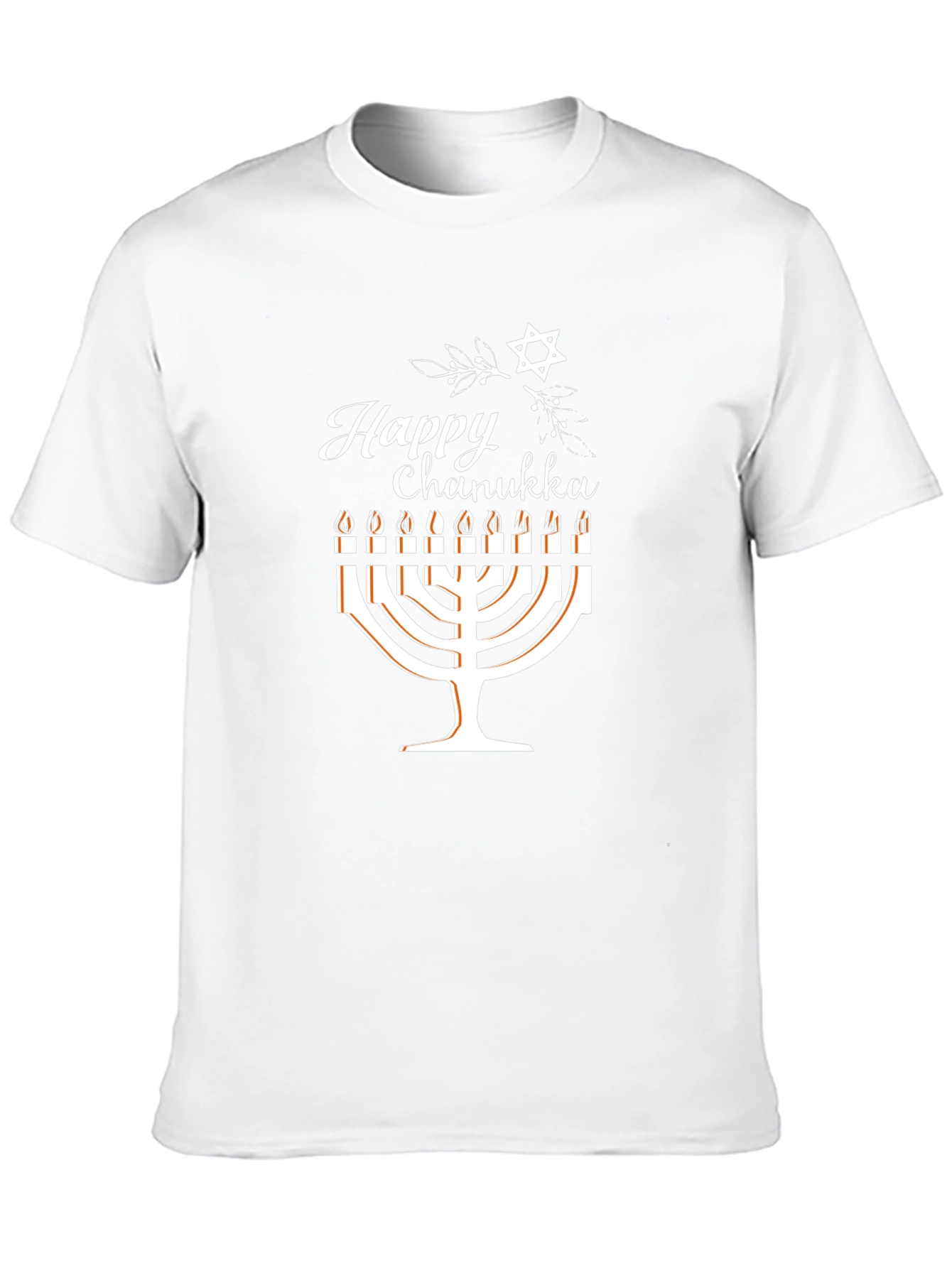 Happy Chanukah Menorah Graphic T-Shirt