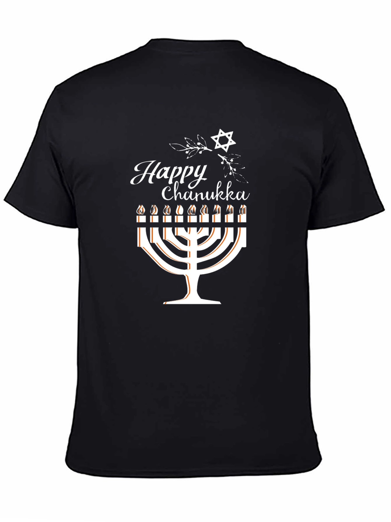 Happy Chanukah Menorah Graphic T-Shirt