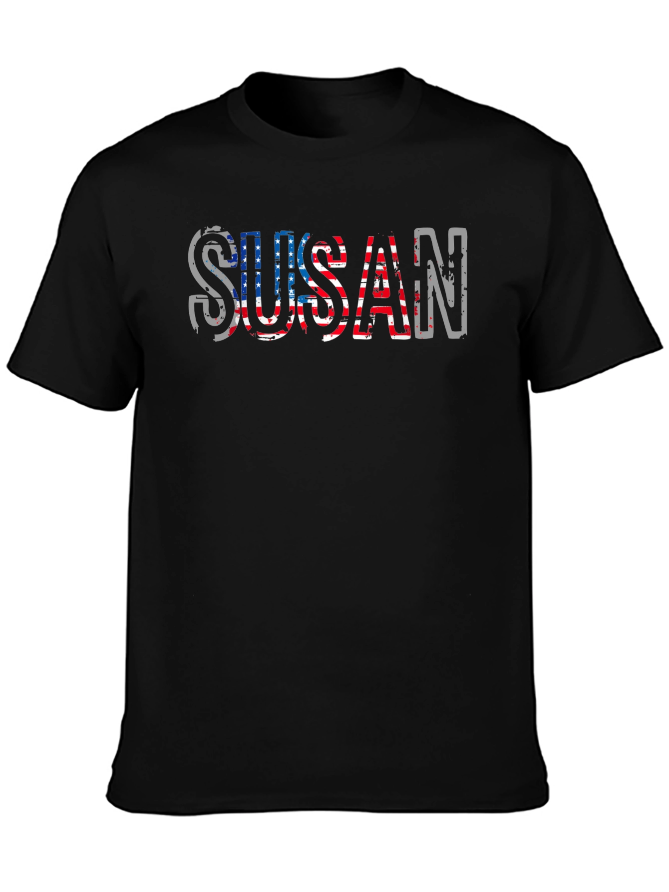 Susan Patriotic American Flag T-Shirt