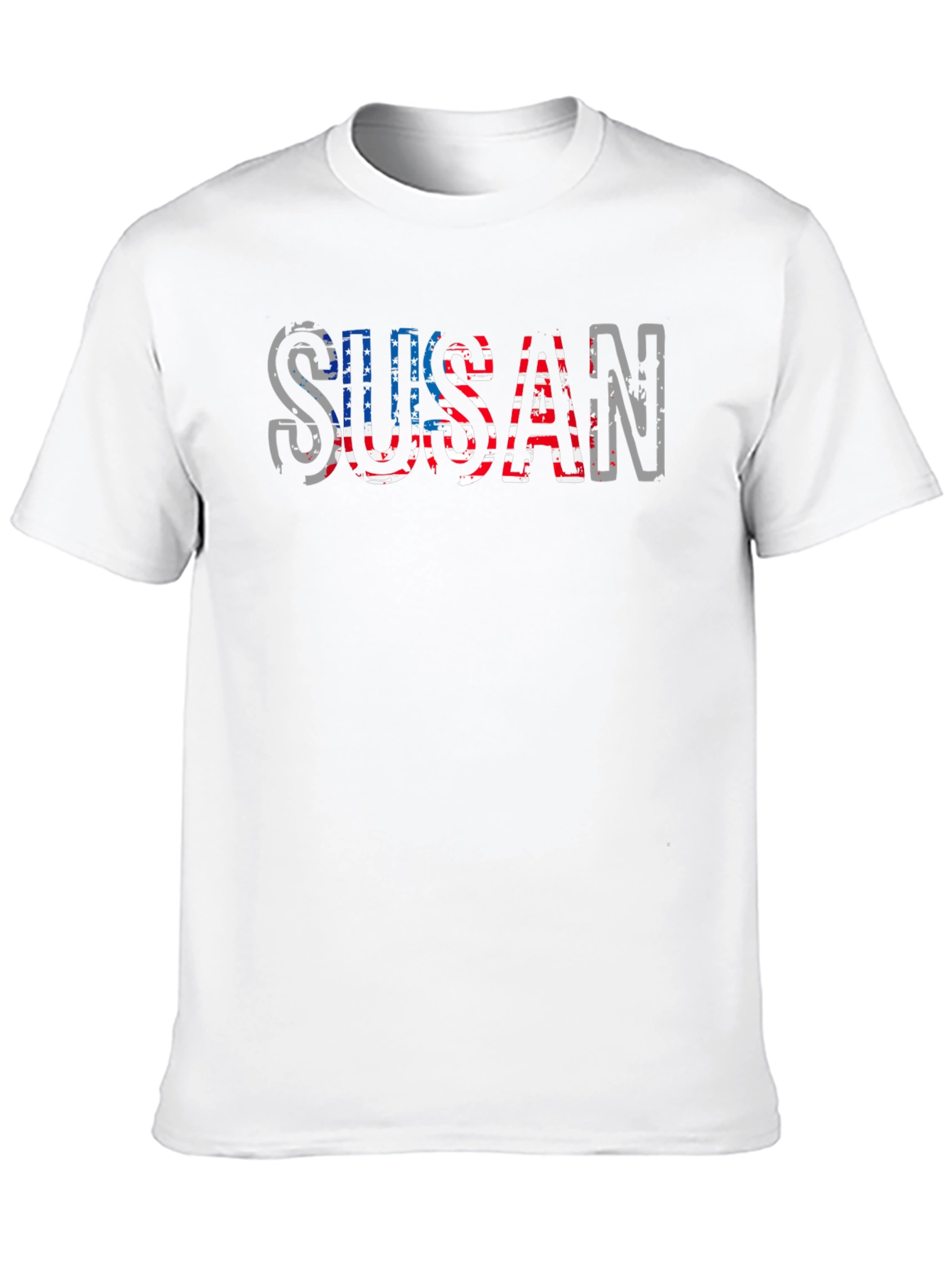 Susan Patriotic American Flag T-Shirt
