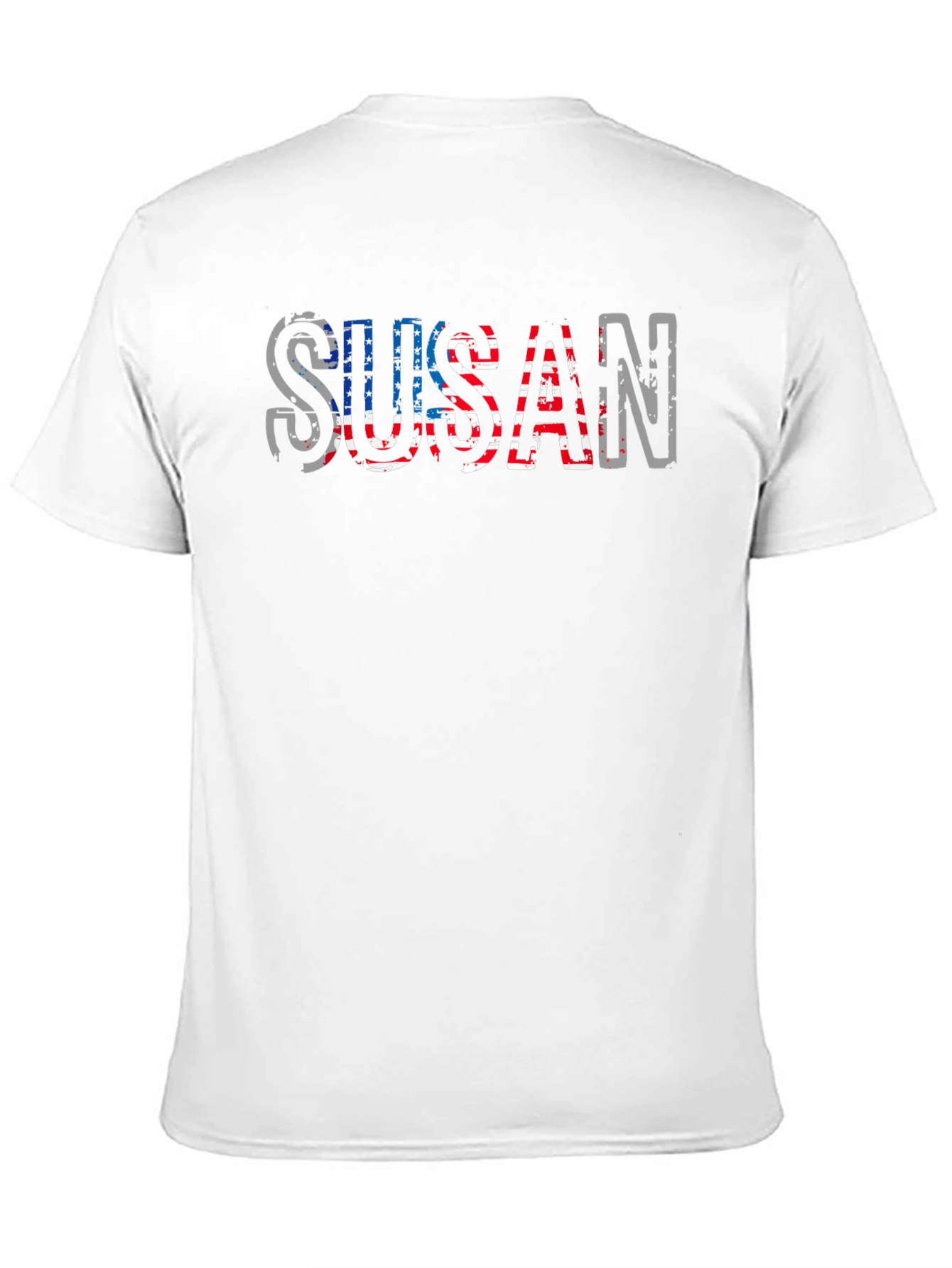 Susan Patriotic American Flag T-Shirt