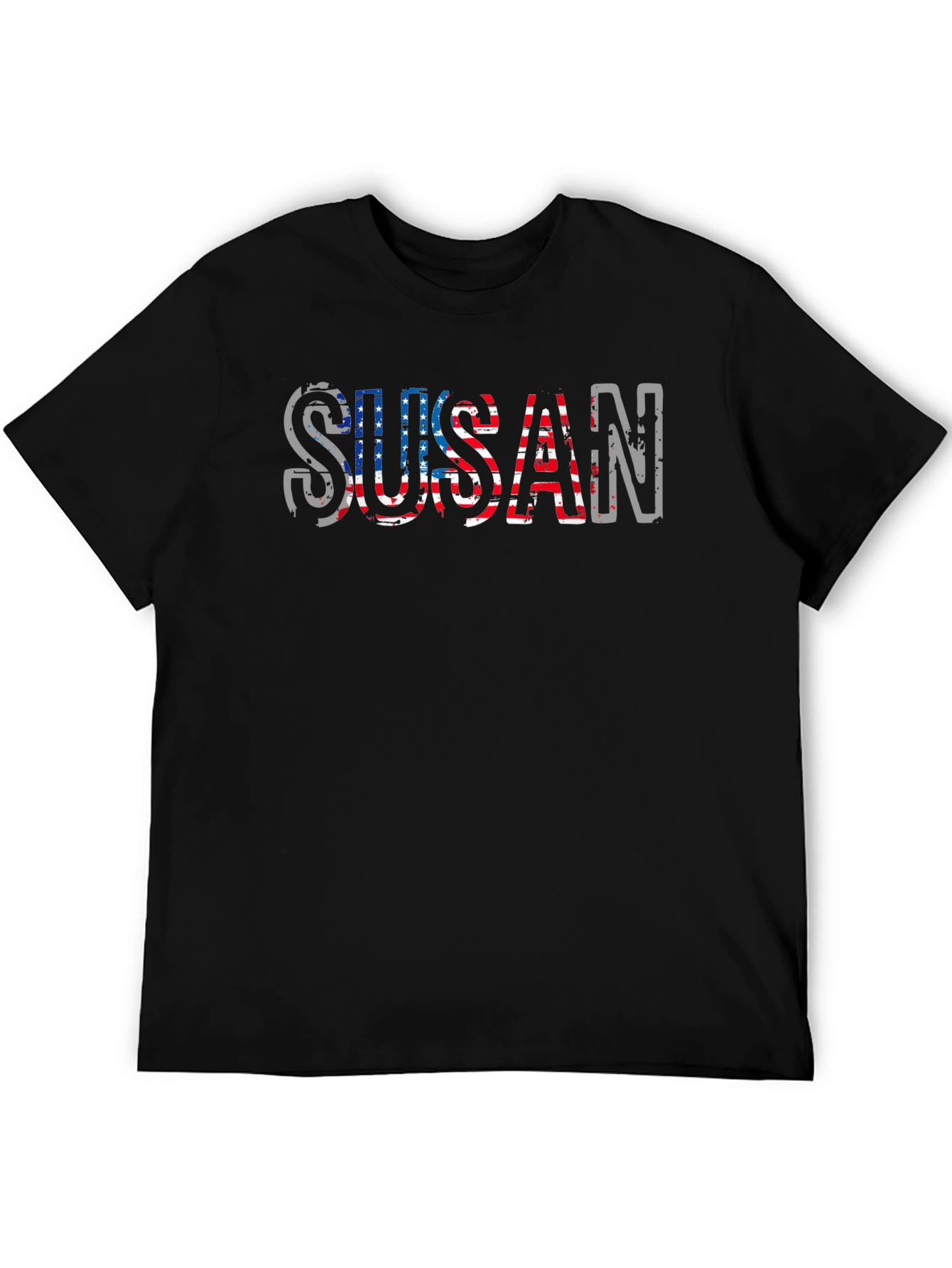 Susan Patriotic American Flag T-Shirt