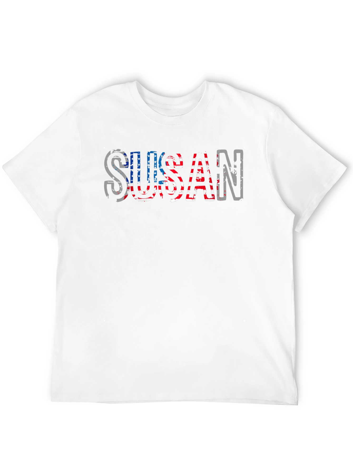 Susan Patriotic American Flag T-Shirt