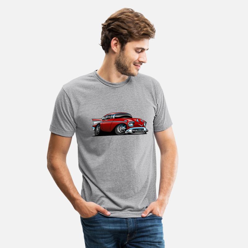 Classic American 57 Hot Rod Cartoon