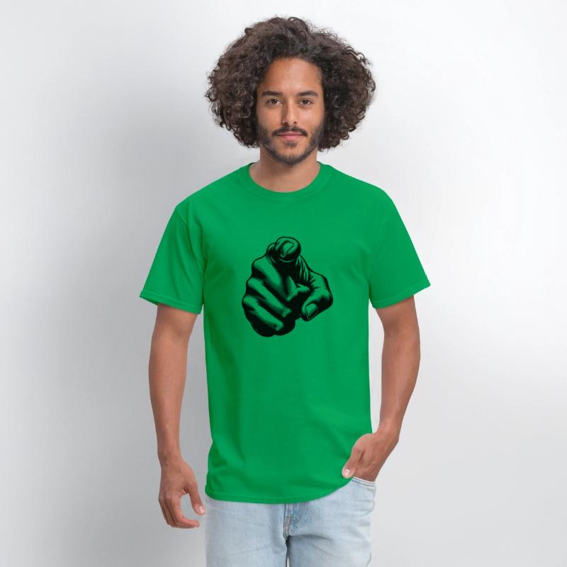 Classic Hand Position Precise Index Finger Gesture
