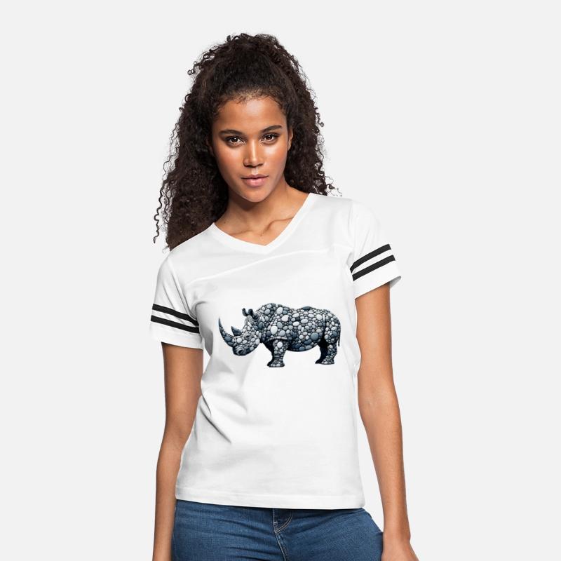 Cobblestone Rhino - Pebble Art