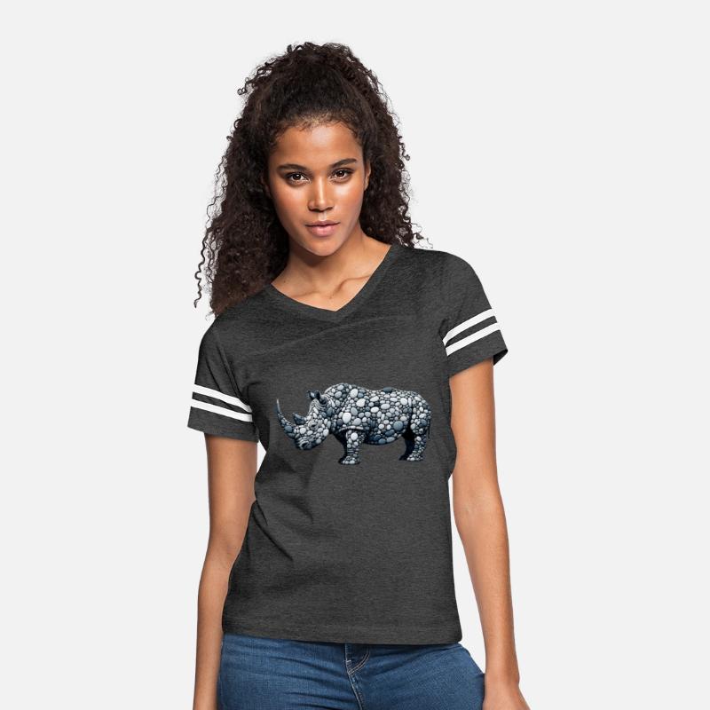 Cobblestone Rhino - Pebble Art