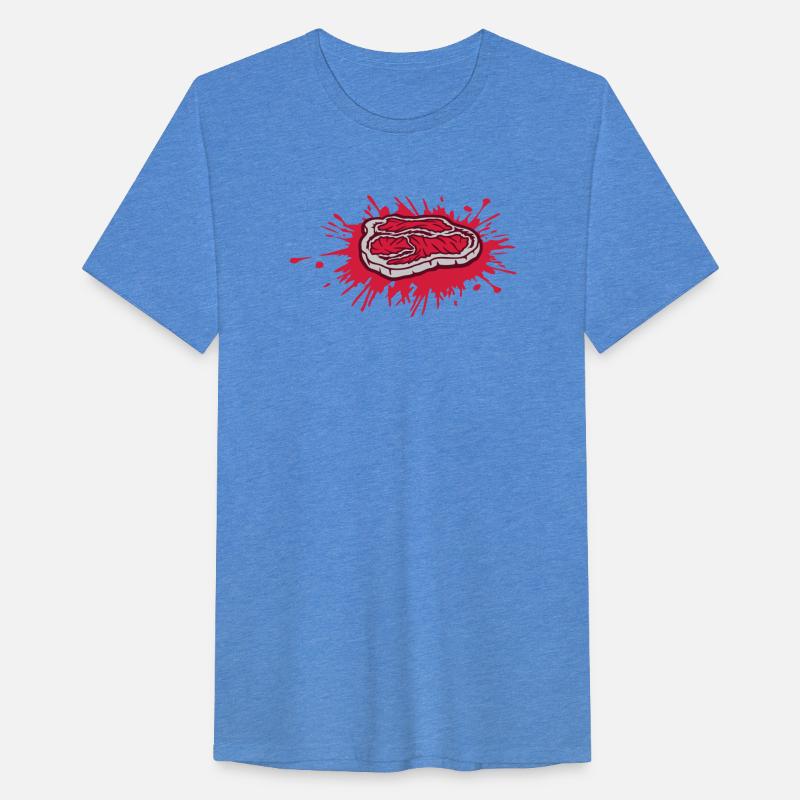 color blob bloody steak