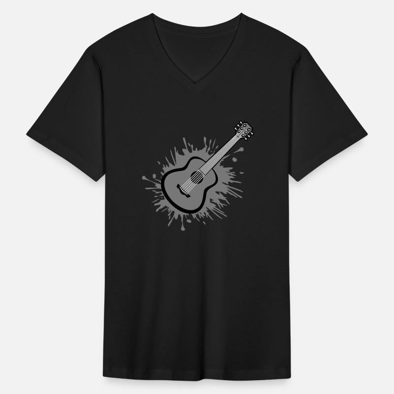 color blob drop guitarist