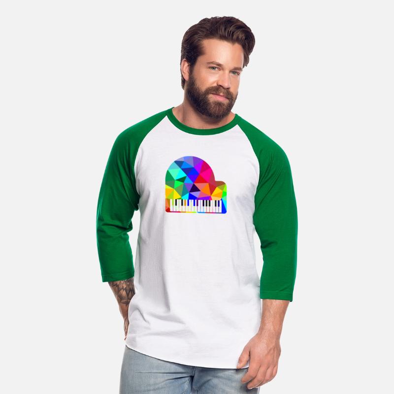 Colorful Rainbow Piano Polygon Pianist Rainbow