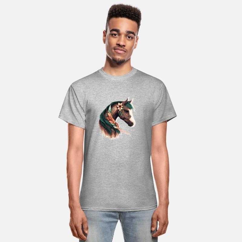 Colorful western abstract horse art