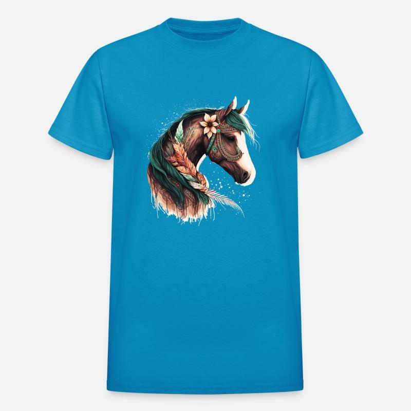 Colorful western abstract horse art