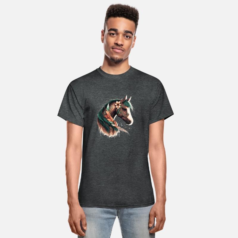 Colorful western abstract horse art