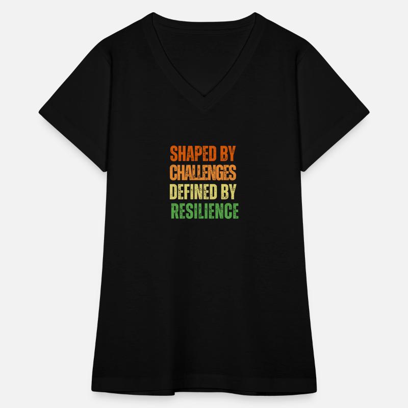 Colourful Motivational Retro Shaped by Challenge