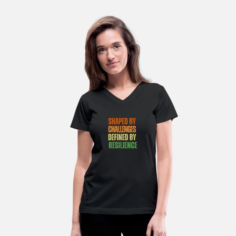 Colourful Motivational Retro Shaped by Challenge