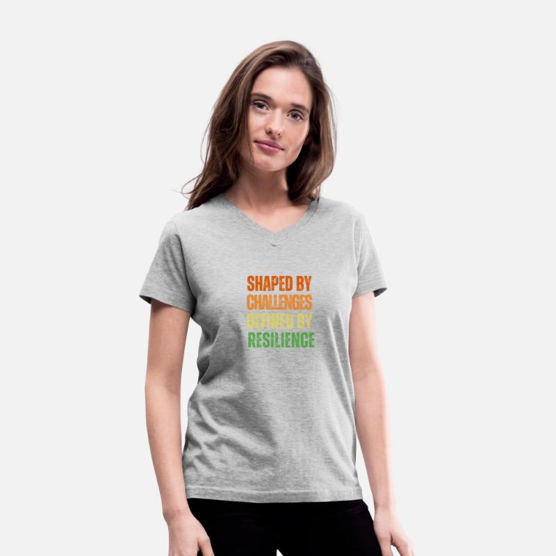 Colourful Motivational Retro Shaped by Challenge