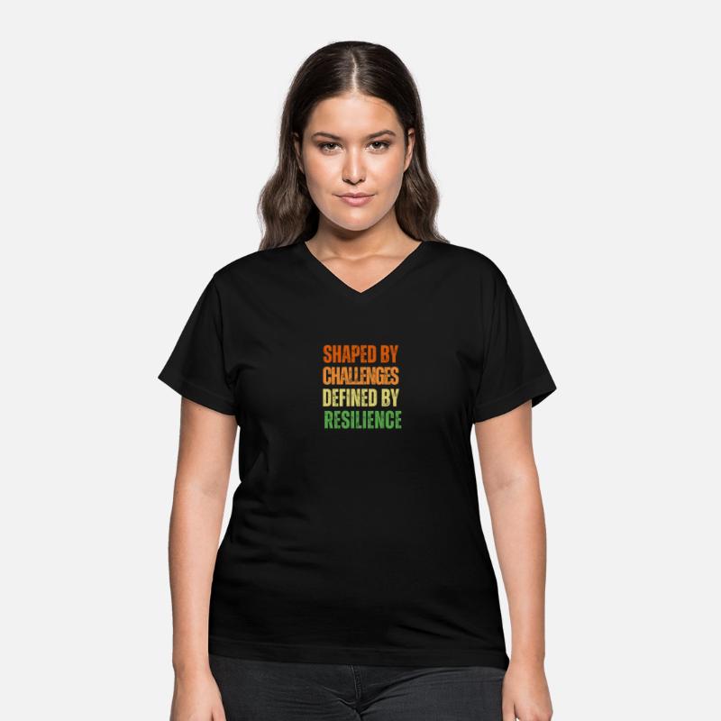 Colourful Motivational Retro Shaped by Challenge