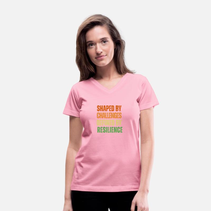 Colourful Motivational Retro Shaped by Challenge